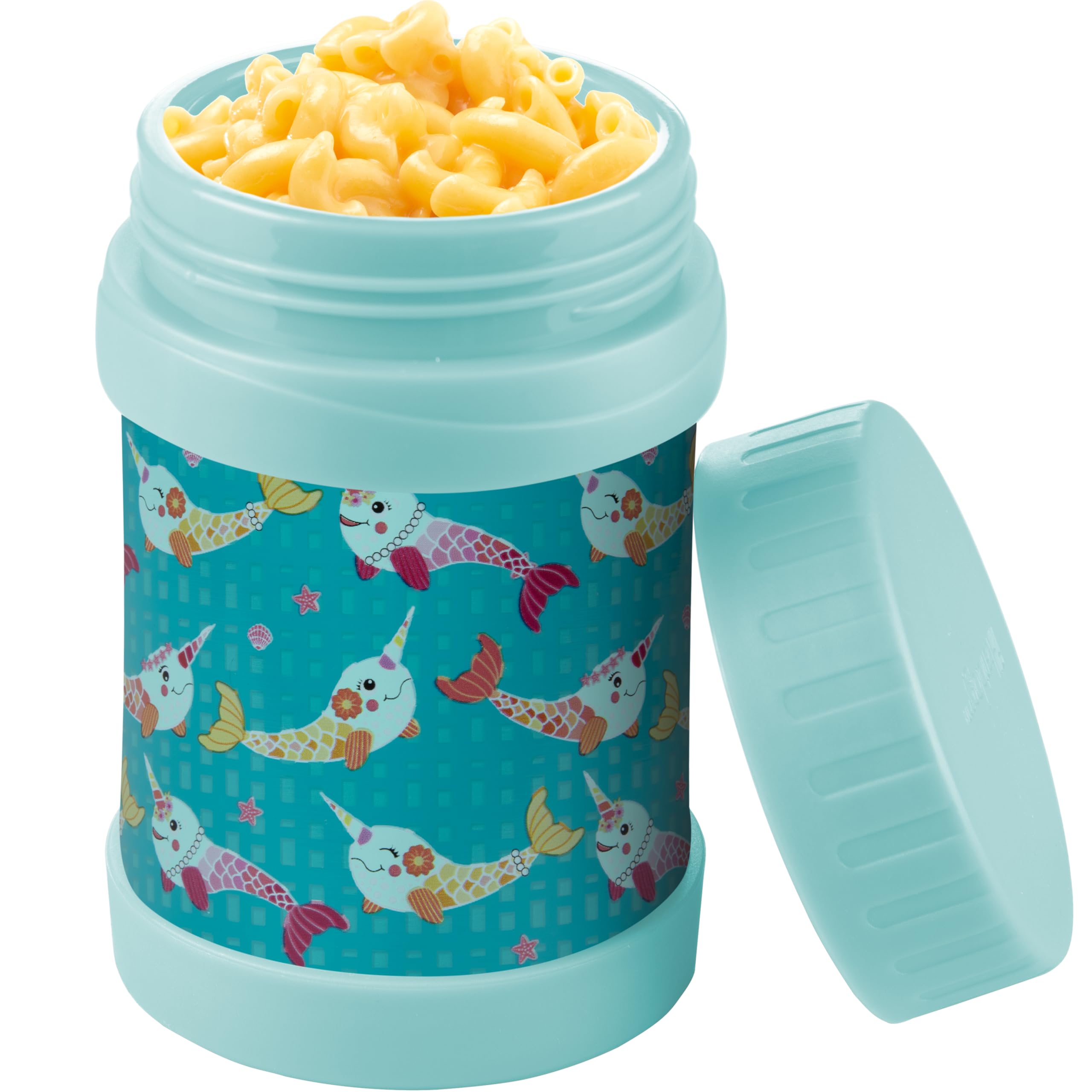 Bentology Stainless Steel Insulated Lunch 13 oz Jar for Kids -Large Leak-Proof Storage Container for Hot & Cold Food  Soups  Liquids - BPA Free - Fits Most Lunch Boxes and Bags - Narwhal